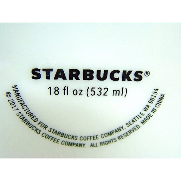 Starbucks 2017 Tartan Coffee Mug Cup Multicolor Plaid 18oz Holiday Large Logo - Picture 10 of 11